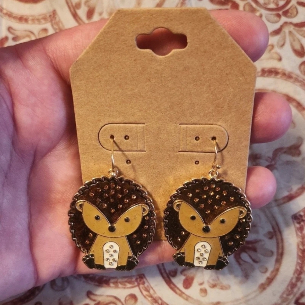 Cute Hedgehog Earrings